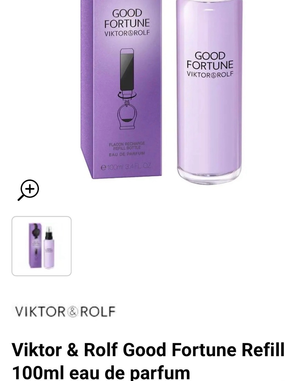 Viktor & Rolf Good Fortune Refill Eau de Parfum — Lavender Purple Bottle
